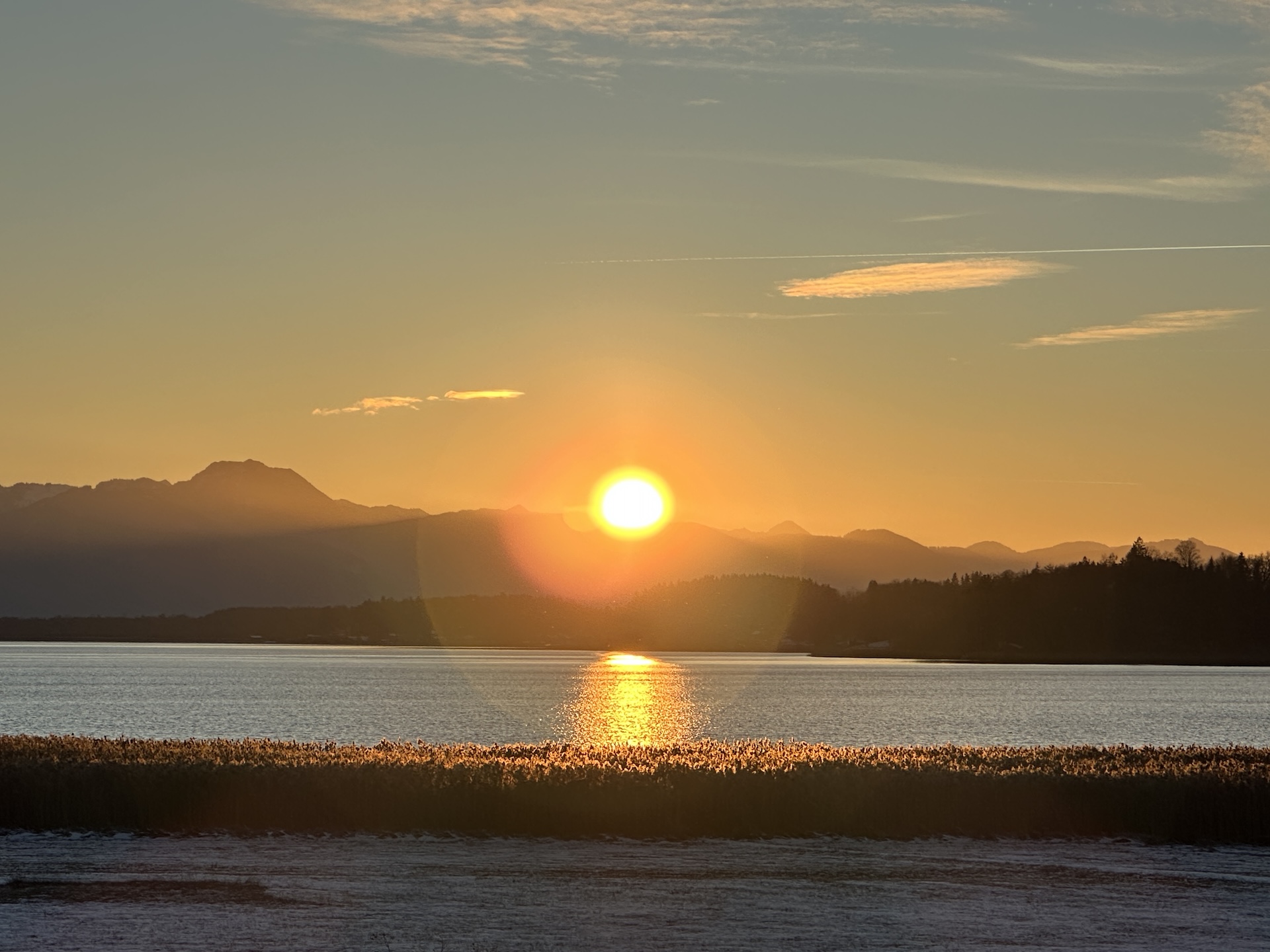 Sonnenuntergang am Chiemsee
